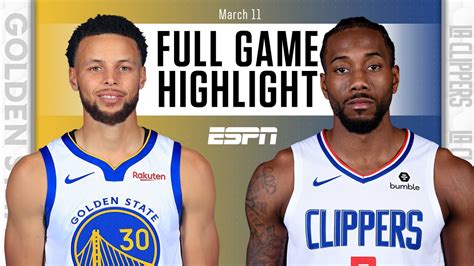 golden state warriors vs la clippers match player stats
